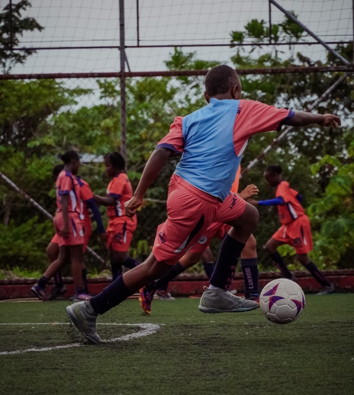 Gesto tecnico de nuestro jugador.